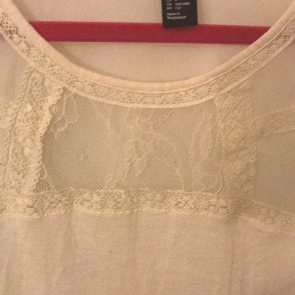 Cream Lace Shirt - Picture 2 of 5